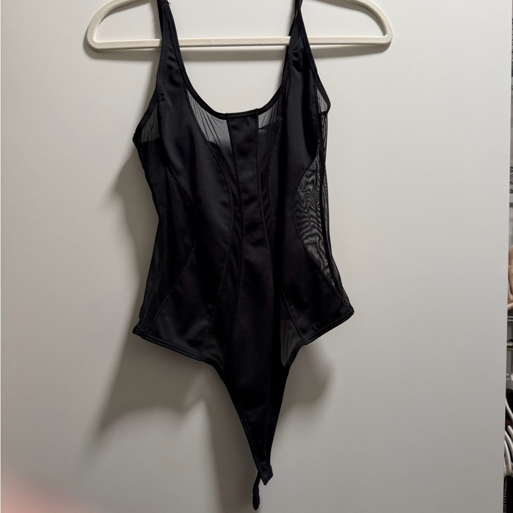OW Sheer Panel Shapewear Bodysuit - Women Intimates